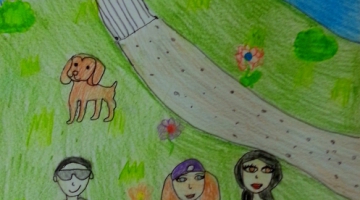 2. miesto v kategórii I. stupeň ZŠ:  Nela Koičušková - Na bicykli s rodinou pri hrade, Trstená